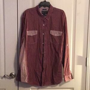 Men’s button down casual long sleeve shirt